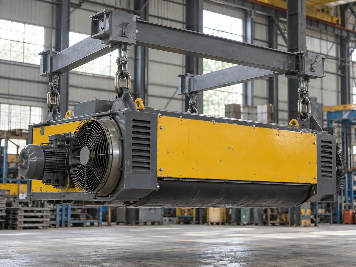 Séparateur électromagnétique suspendu refroidi par air