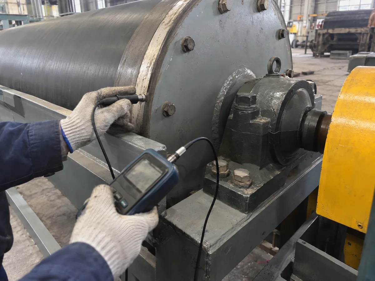 Gauss measurement used to check a defined magnetic separator condition