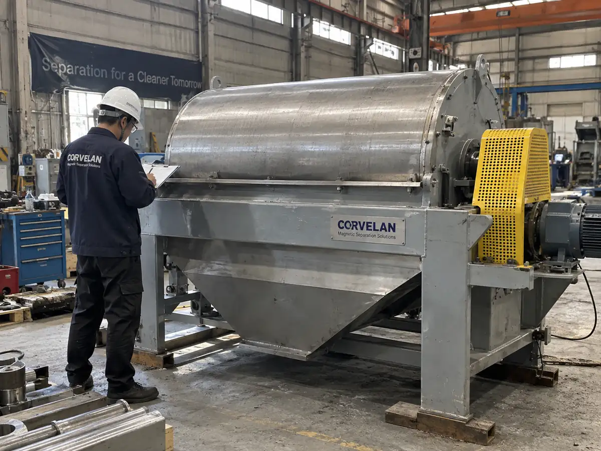 Dimensional verification used to document repeatable magnetic separator inspection conditions