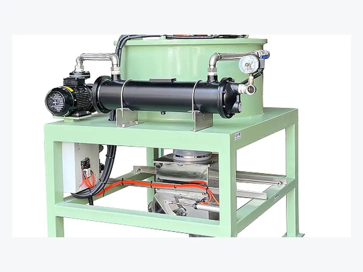 Cooling loop and service components on a high-intensity electromagnetic filter