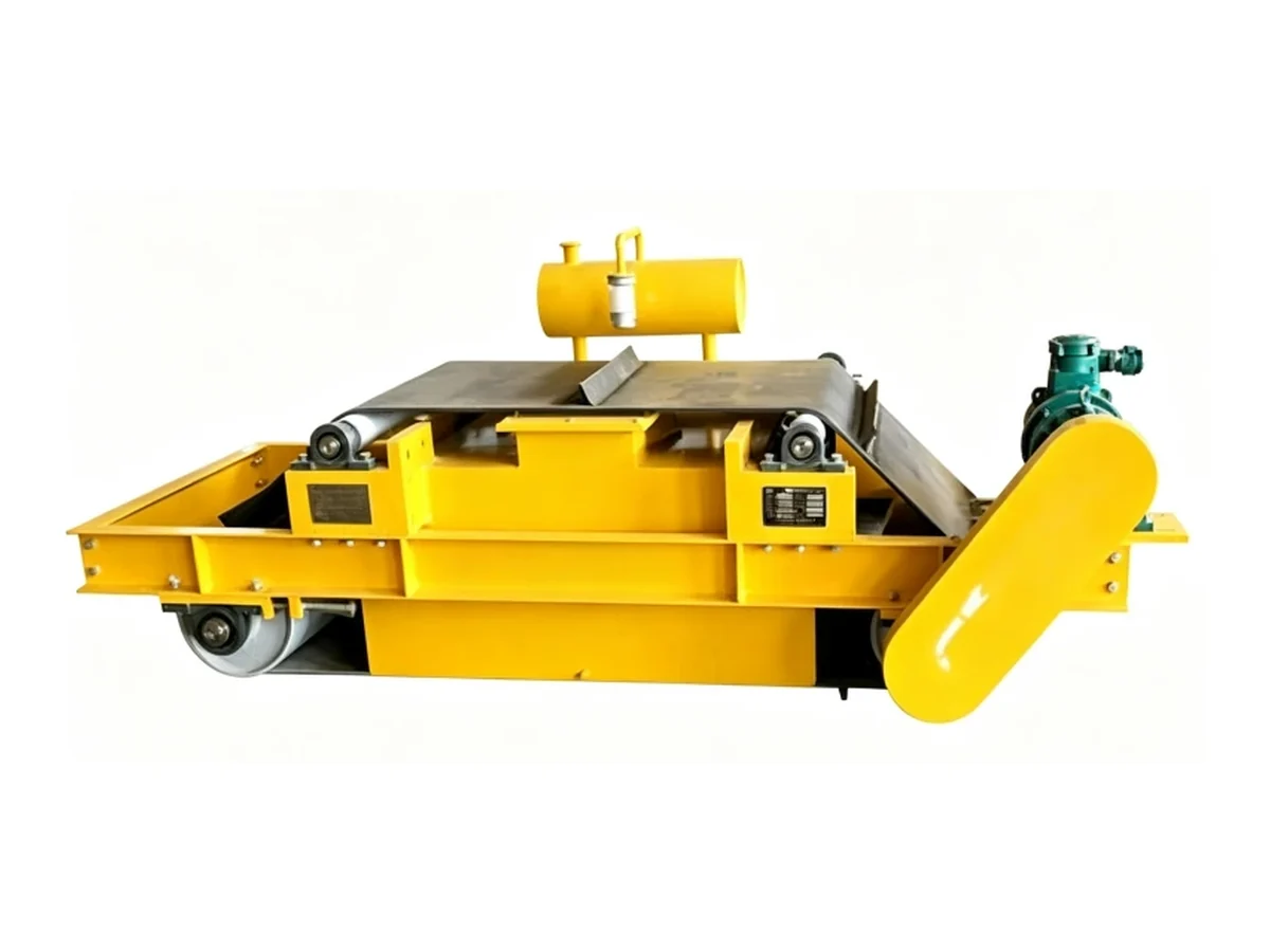 Coverlan structure d’un séparateur électromagnétique suspendu avec rouleaux de bande et châssis support